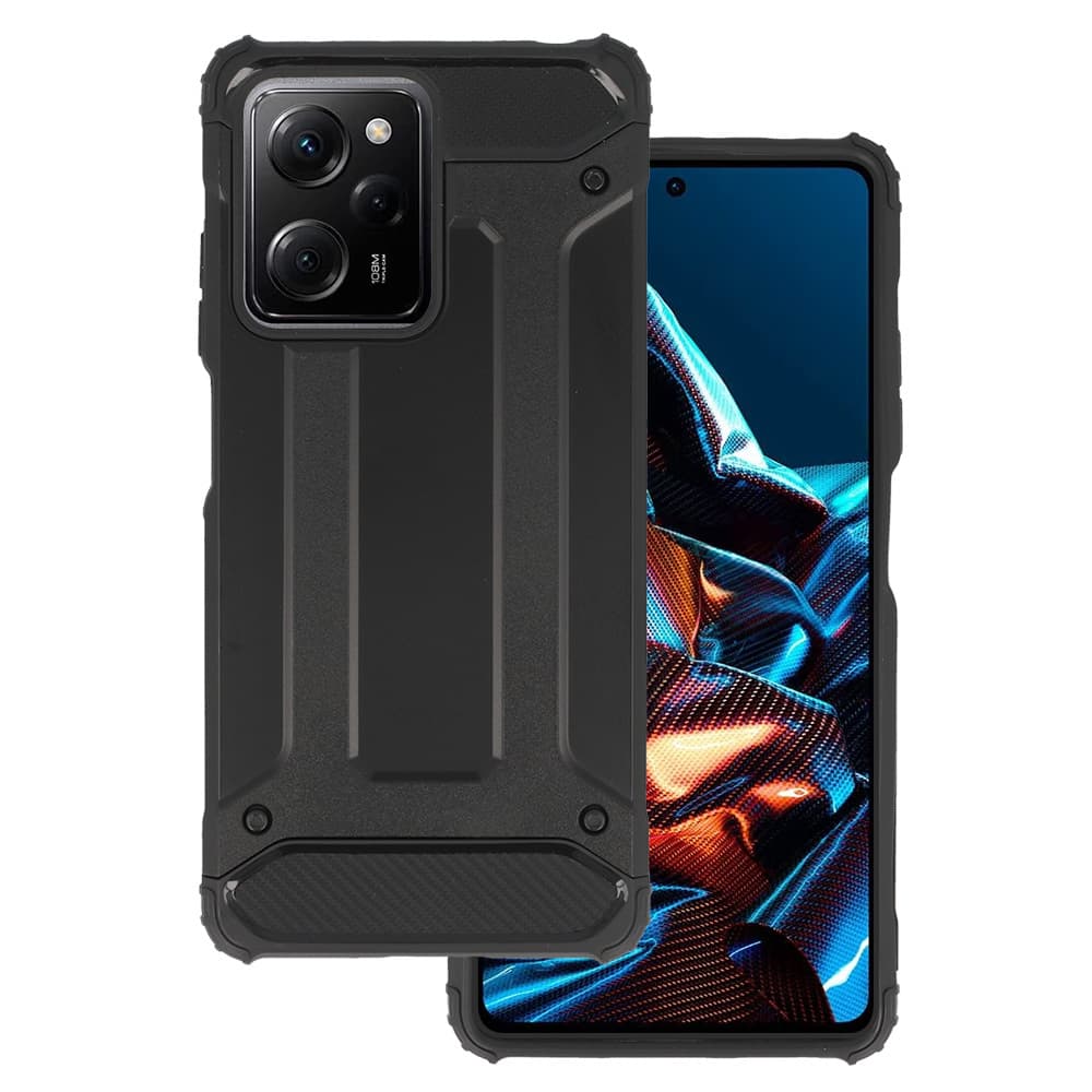 Zadní kryt pro Xiaomi Redmi Note 12 Pro 5G-Poco X5 Pro Panzer černý - náhled 1