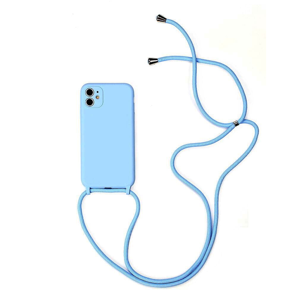 Silikonové pouzdro STRAP pro Iphone 11 Pro Light blue - náhled 1