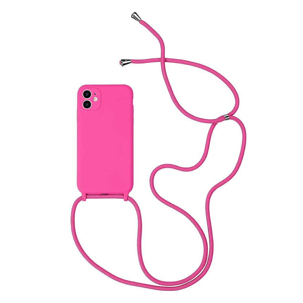 Silikonové pouzdro STRAP pro Iphone 11 Pro Pink - náhled 1