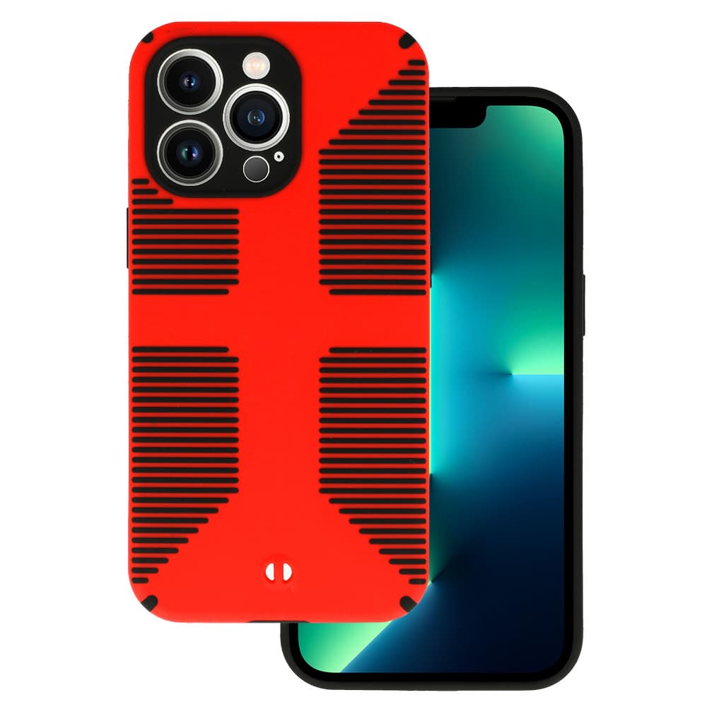 Pouzdro TEL PROTECT Grip pro Iphone 13 Pro Max Red - náhled 1