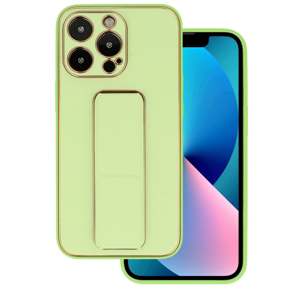 Kožený kryt Tel Protect se stojánkem pro Iphone 11 Pro Mint - náhled 1