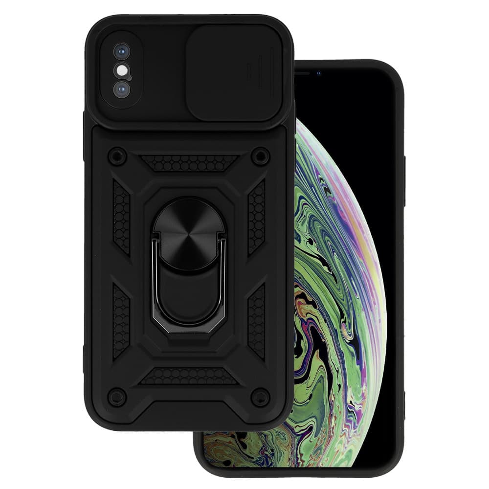 Ultra odolný zadní kryt Armor Lens pro Iphone X/XS Black - náhled 1
