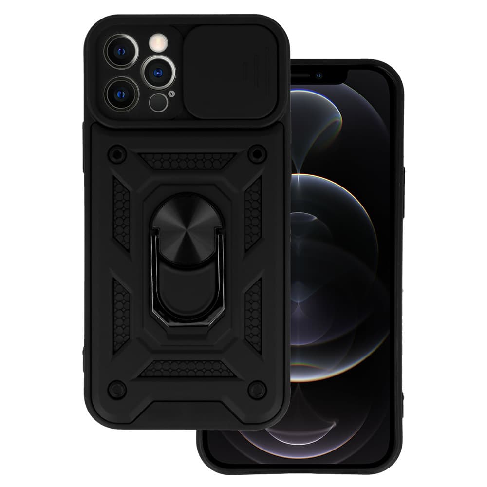 Slide Camera Armor Case pro Iphone 12 Pro Black - náhled 1
