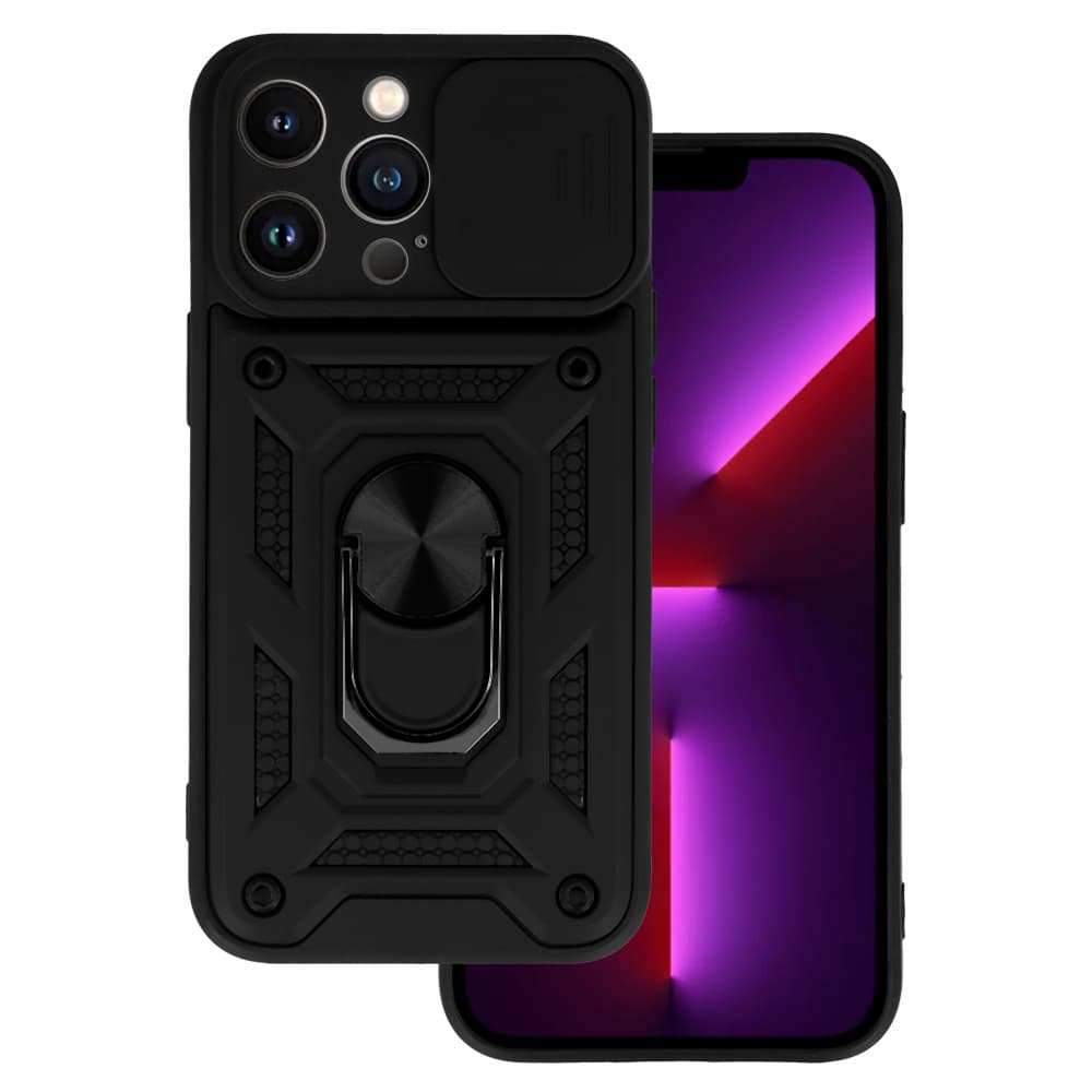 Slide Camera Armor Case pro Iphone 13 Pro Black - náhled 1