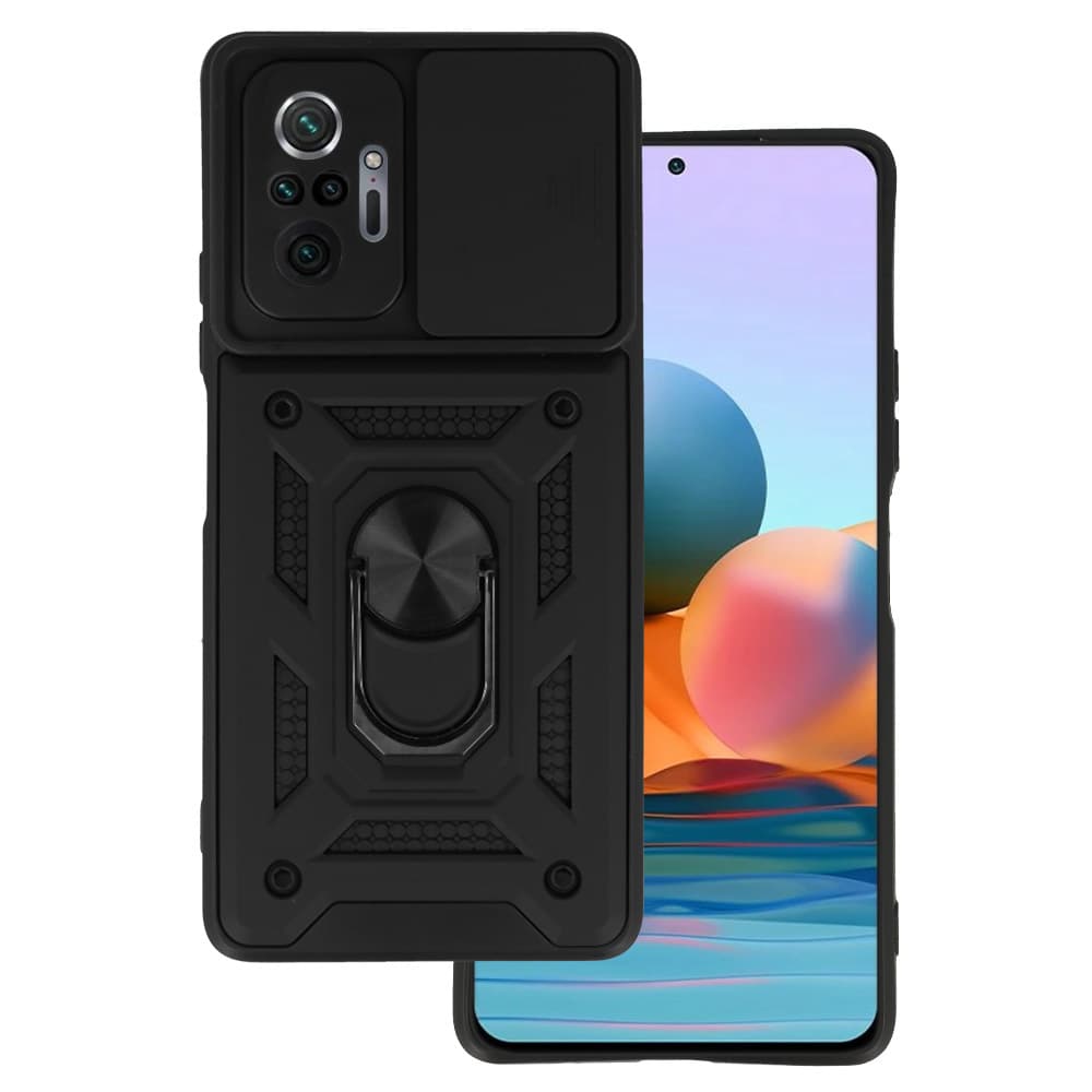Ultra odolný zadní kryt Armor Lens pro Xiaomi Redmi Note 10 Pro černý - náhled 1
