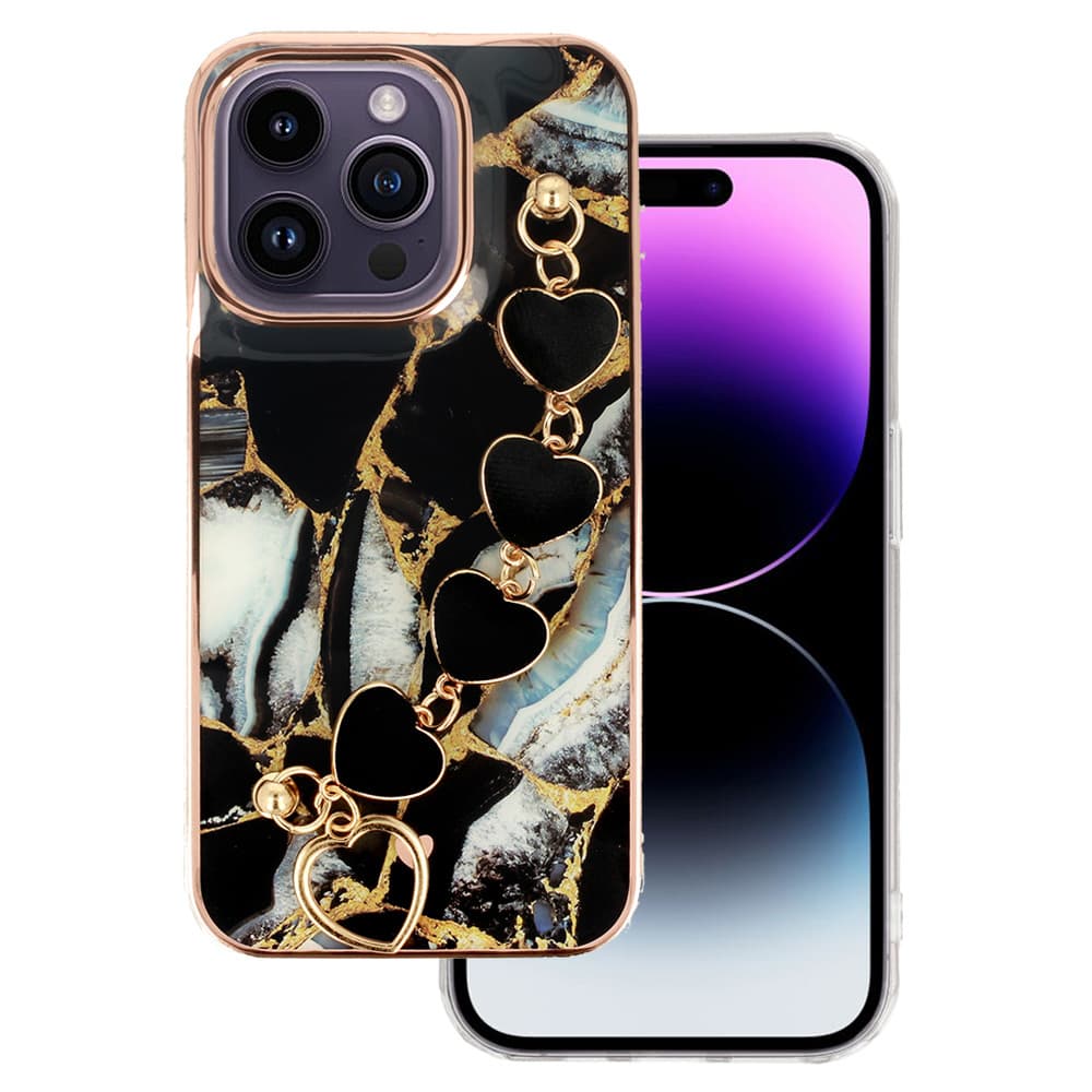 Trendové pouzdro pro Iphone 14 Plus design 1 černé - náhled 1