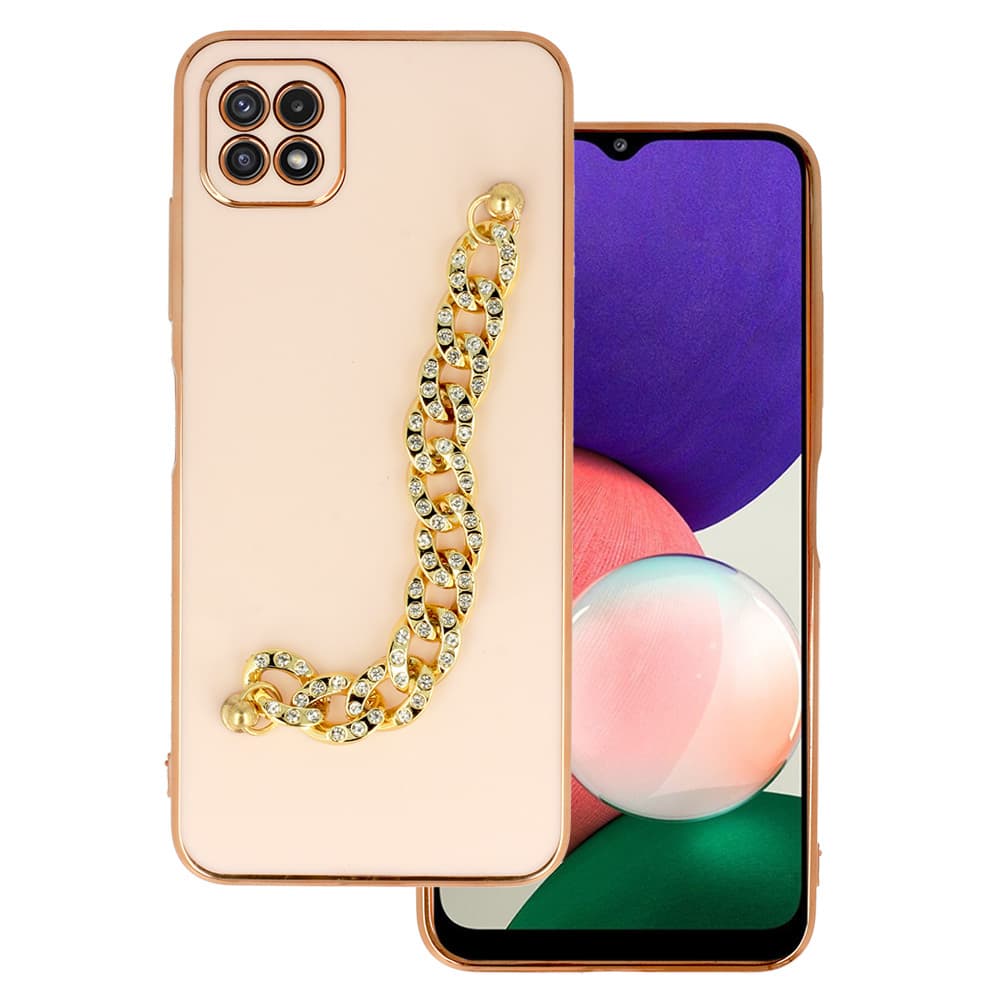 Trendové pouzdro pro Samsung Galaxy A22 5G design 4 light pink - náhled 1