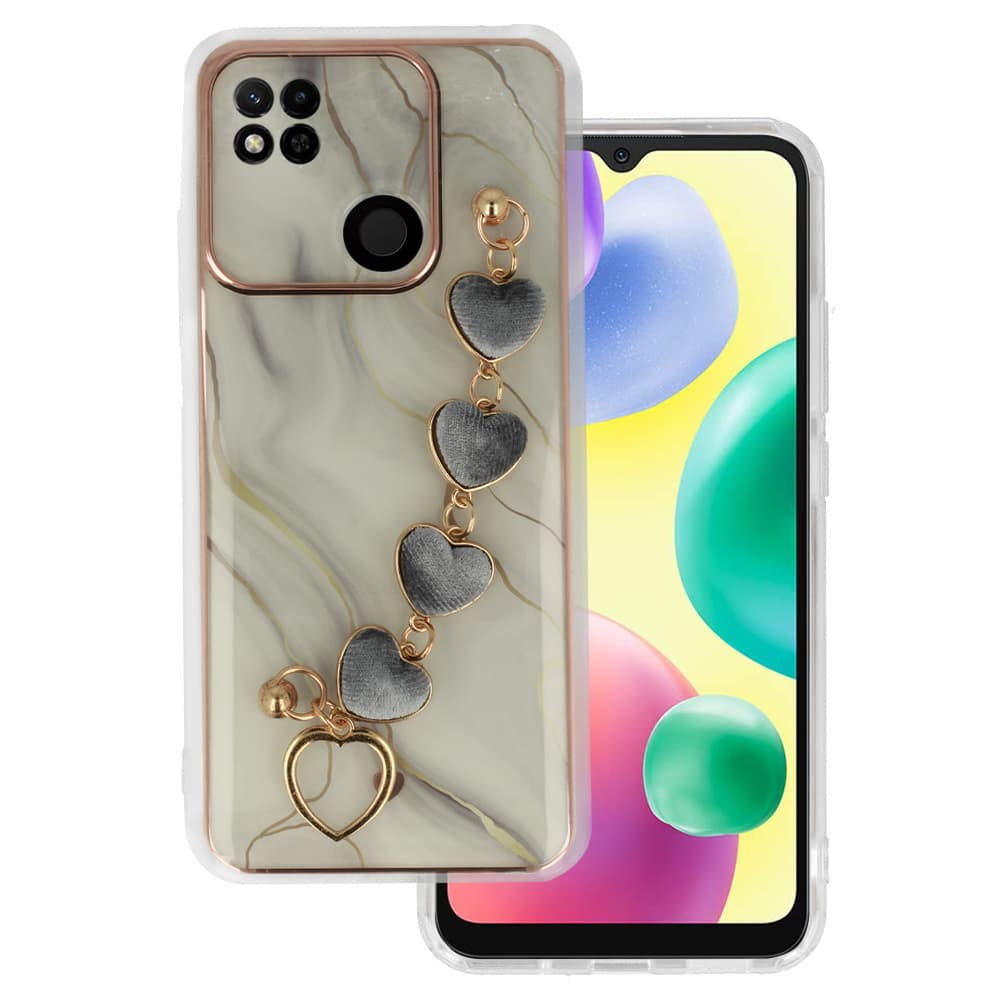 Trendové pouzdro pro Xiaomi Redmi 10A design 1 bílé - náhled 1