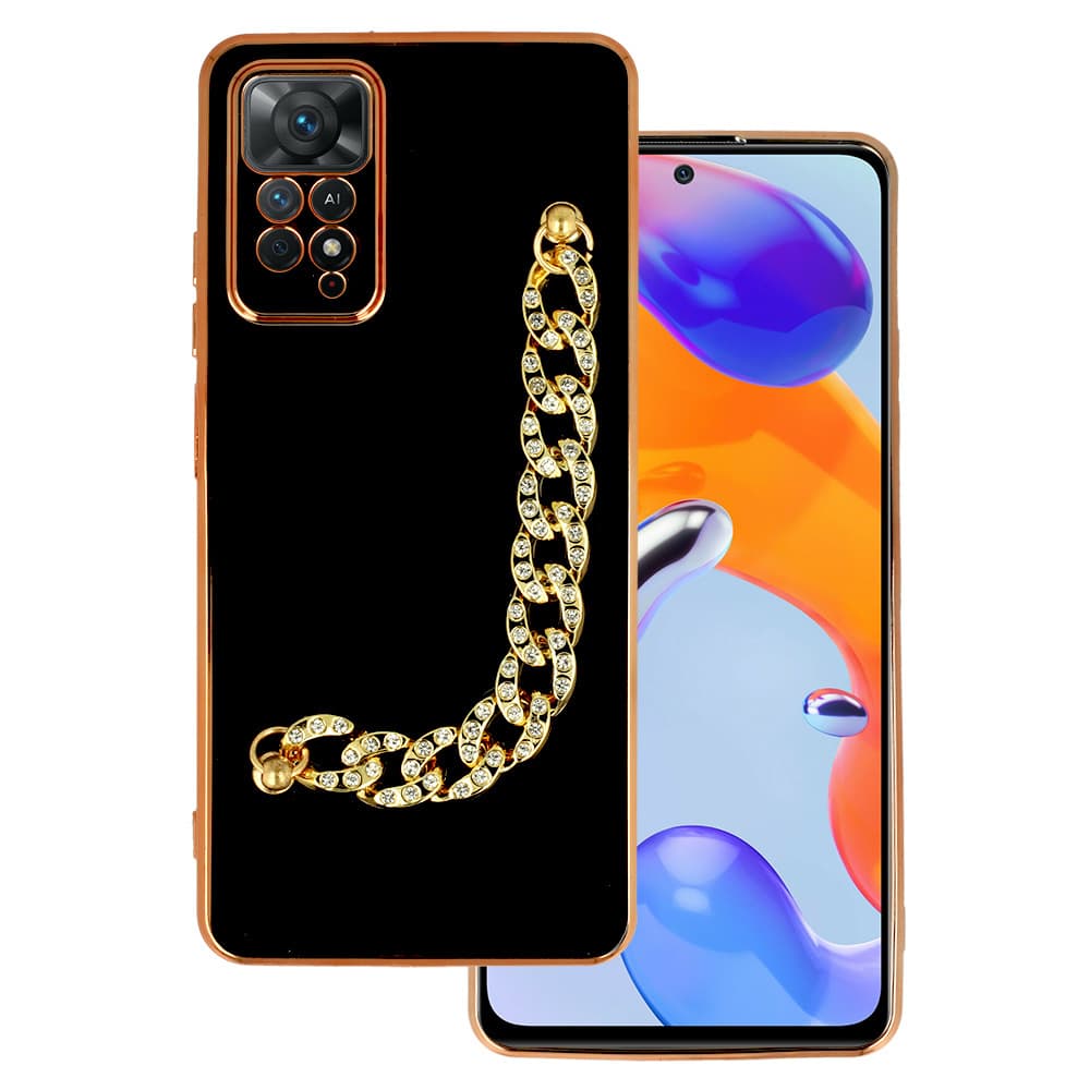 Trendové pouzdro pro Xiaomi Redmi Note 11 Pro/Note 11 Pro 5G design 4 černé - náhled 1