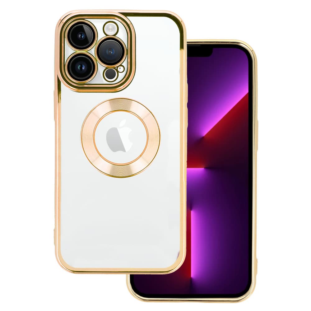 Zadní kryt na iPhone 12 Beauty Clear zlatý - náhled 1