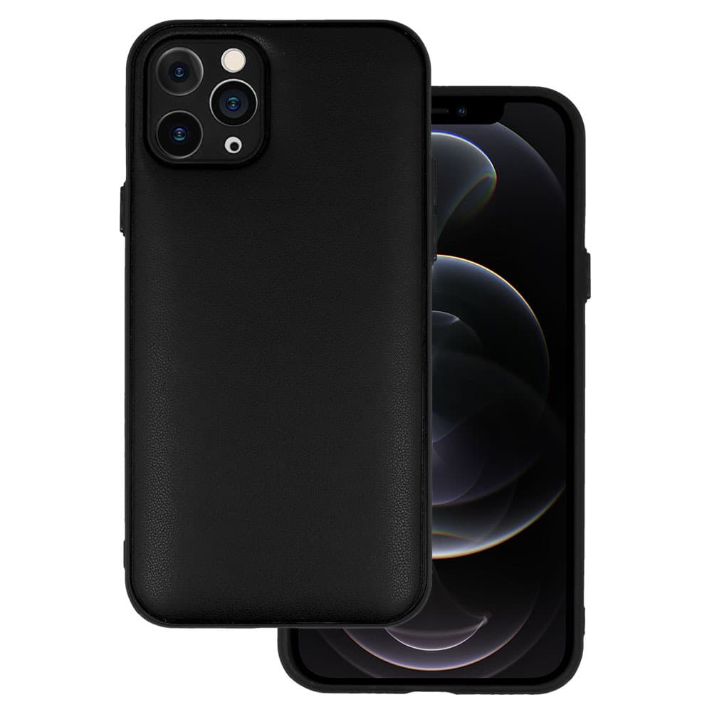 Kožené 3D pouzdro pro Iphone 11 Pro design 1 černé - náhled 1