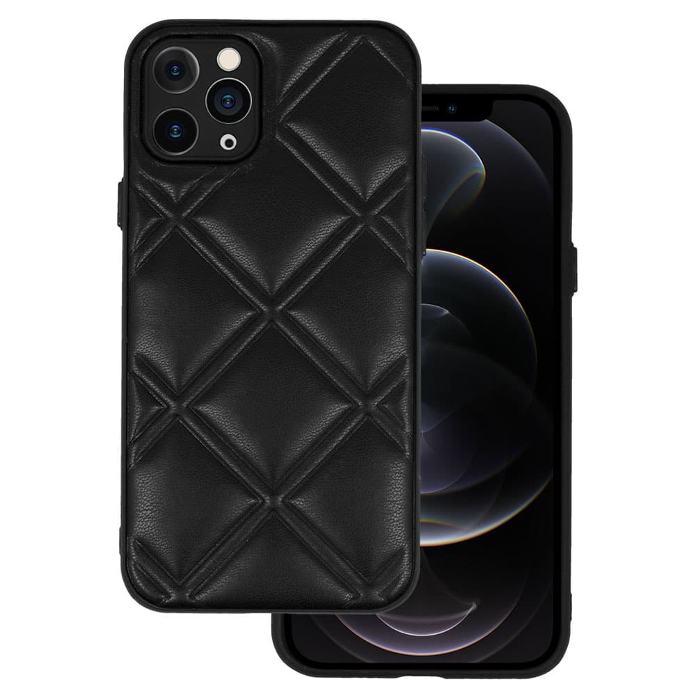 Kožené 3D pouzdro pro Iphone 11 Pro design 3 černé - náhled 1