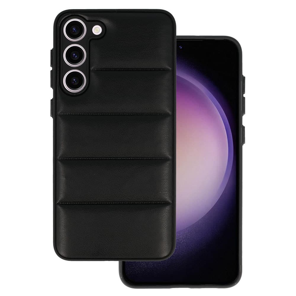 Kožené 3D pouzdro pro Samsung Galaxy S23 design 2 černé - náhled 1