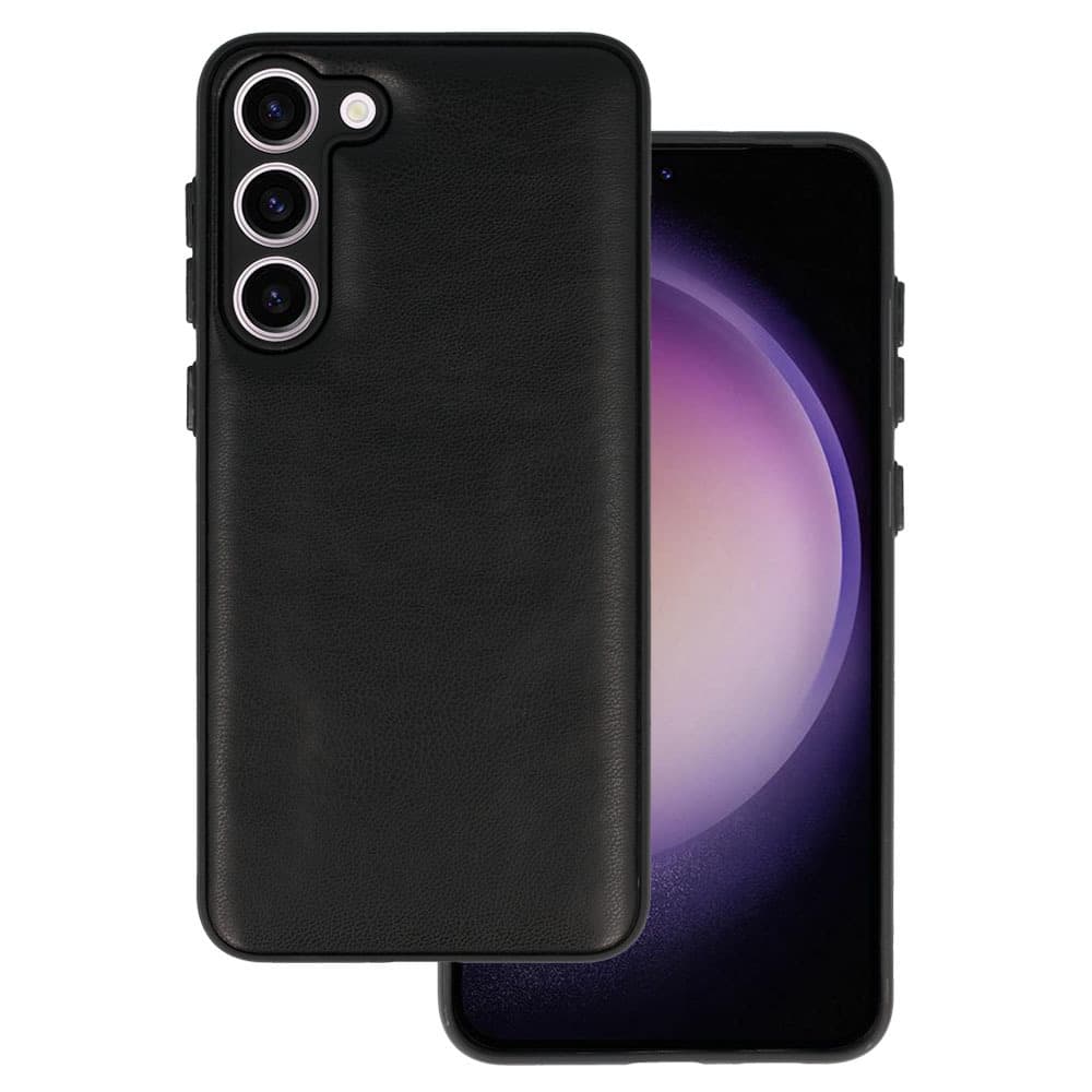 Kožené 3D pouzdro pro Samsung Galaxy S23 Plus design 1 černé - náhled 1