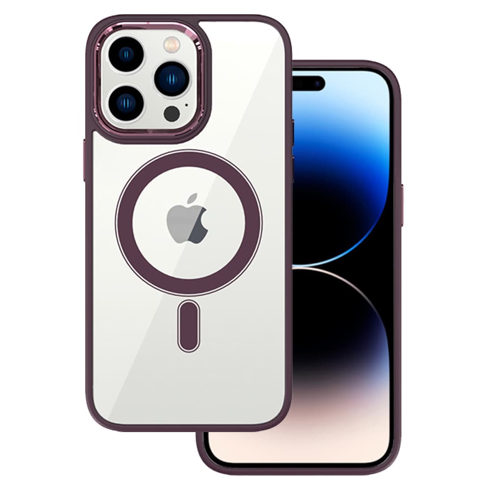 Zadní kryt Tel Protect Magnetic Clear pro Iphone 13 Pro Max Cherry - náhled 1