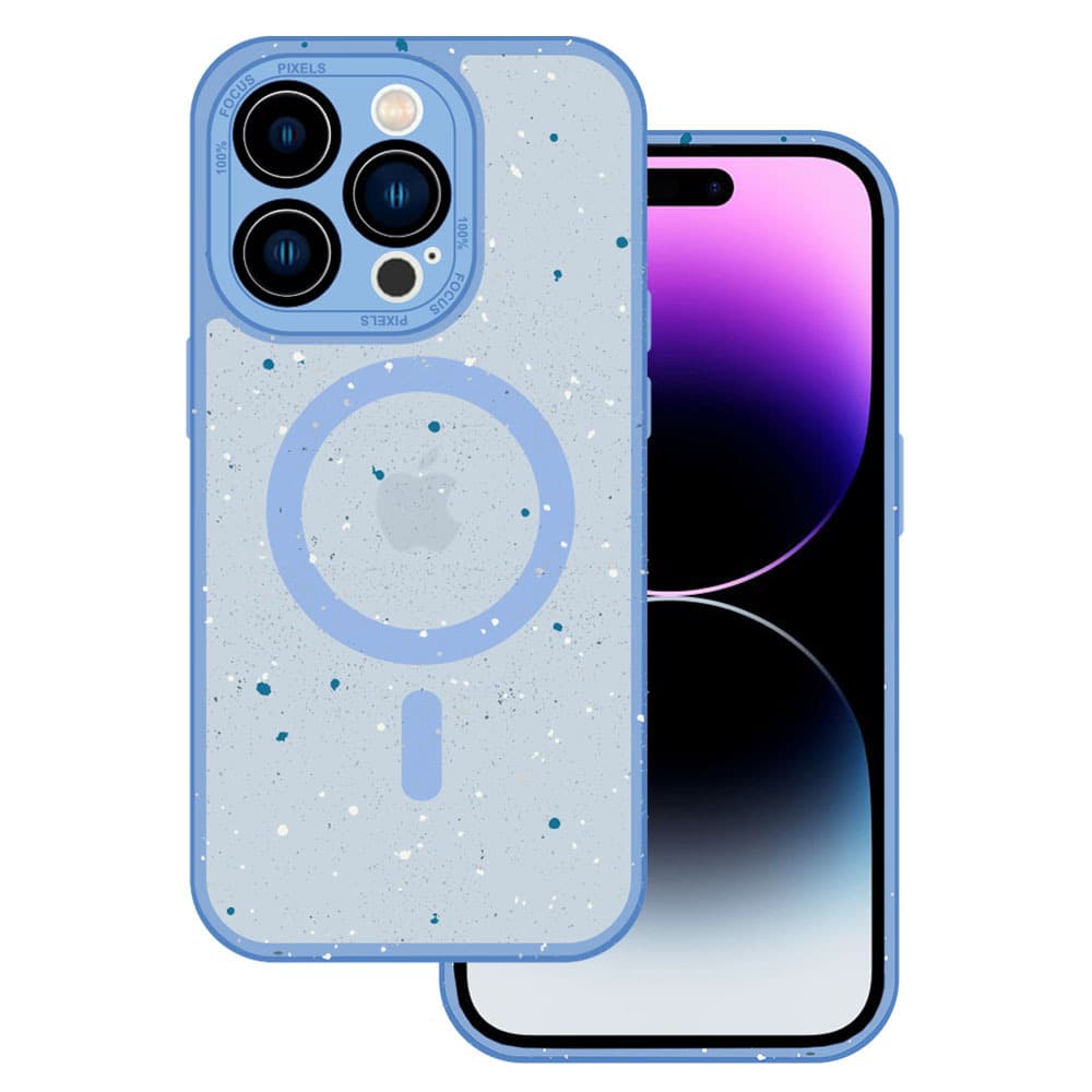 Tel Protect Magnetic Splash Frosted Case pro Iphone 12 Pro Max Light blue - náhled 1