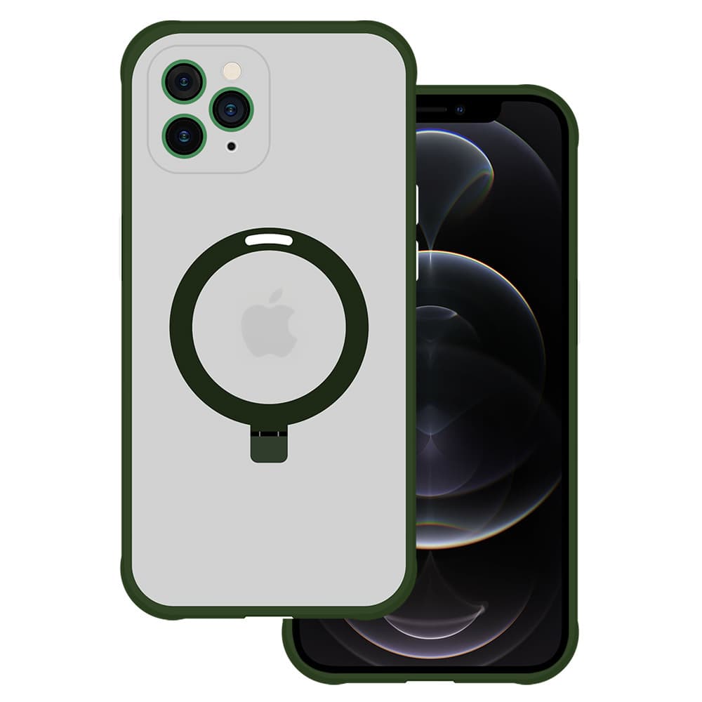 Tel Protect Magical Magsafe Stand Case pro Iphone 11 Pro Max zelený - náhled 1