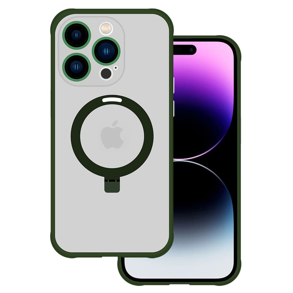 Tel Protect Magical Magsafe Stand Case pro Iphone 14 Pro zelený - náhled 1