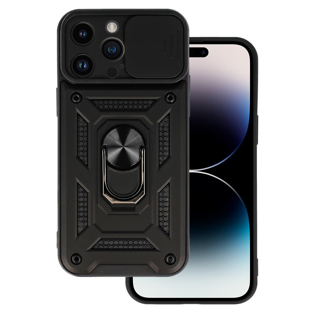 Ultra odolný zadní kryt Armor Lens pro Iphone 15 Pro Black - náhled 1