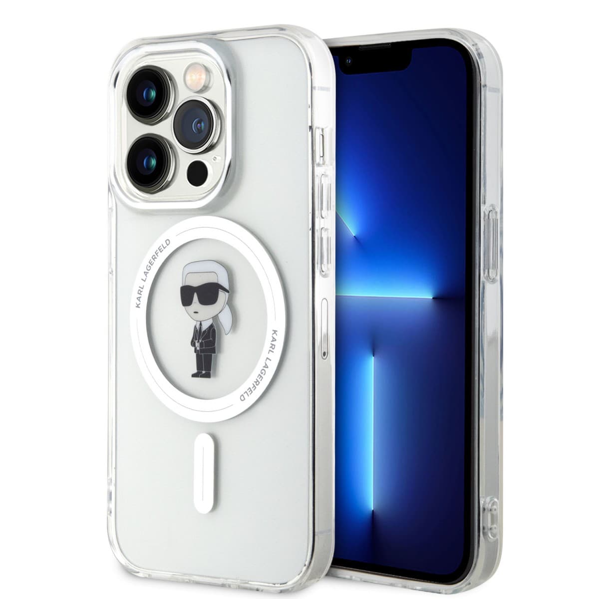 Karl Lagerfeld IML Ikonik MagSafe Zadní Kryt pro iPhone 15 Pro Transparent - náhled 1