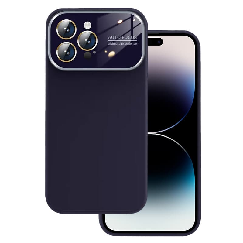 Měkké silikonové pouzdro na čočky pro Iphone 12 fialové - náhled 1