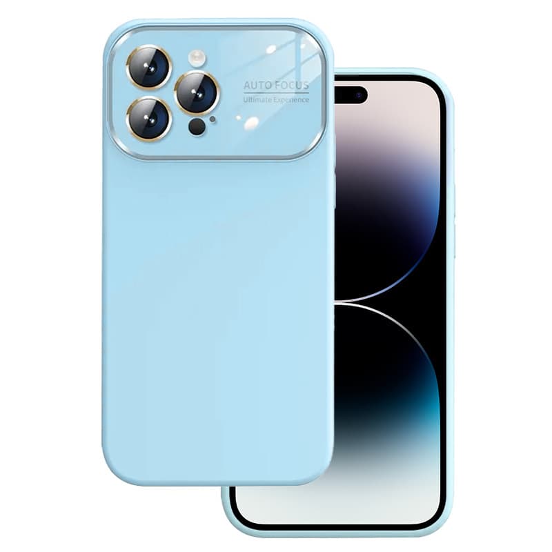 Měkké silikonové pouzdro na čočky pro Iphone 13 světle modré - náhled 1