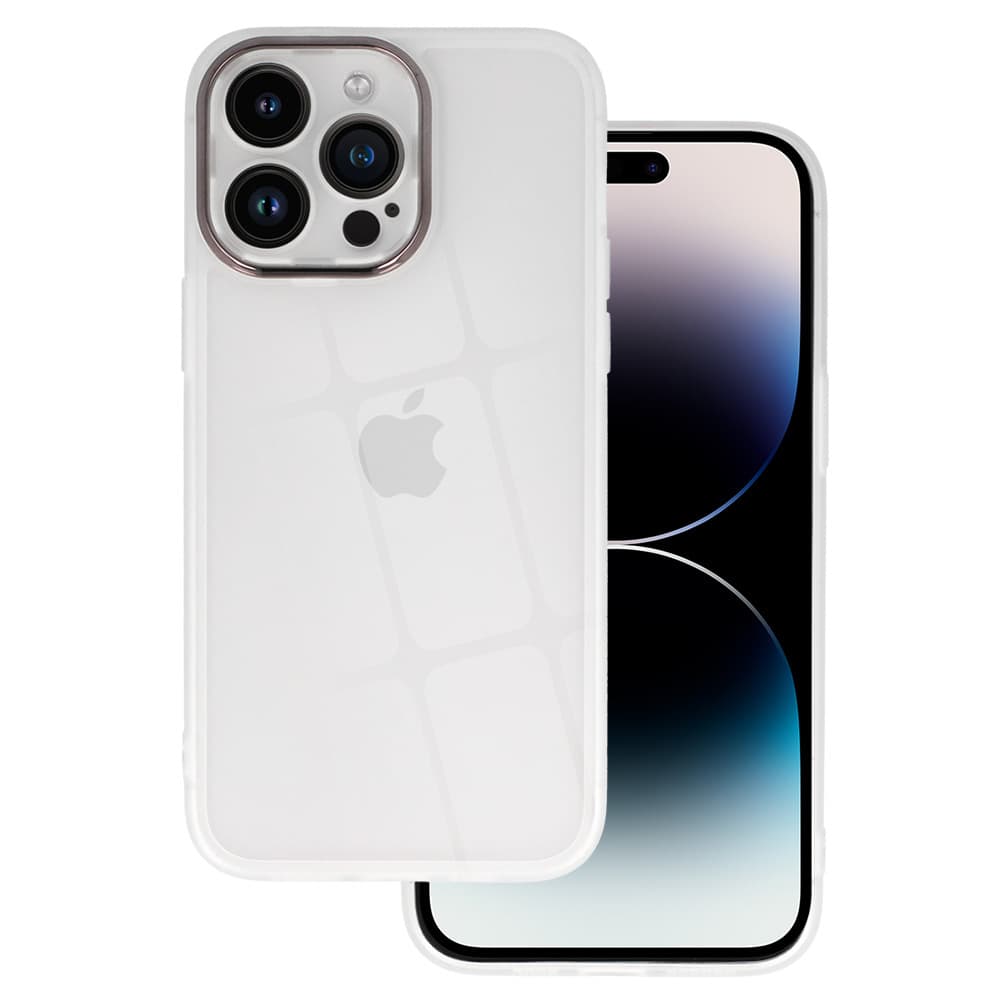 Ochranné pouzdro s čočkou pro Iphone 13 Pro Max white clear - náhled 1