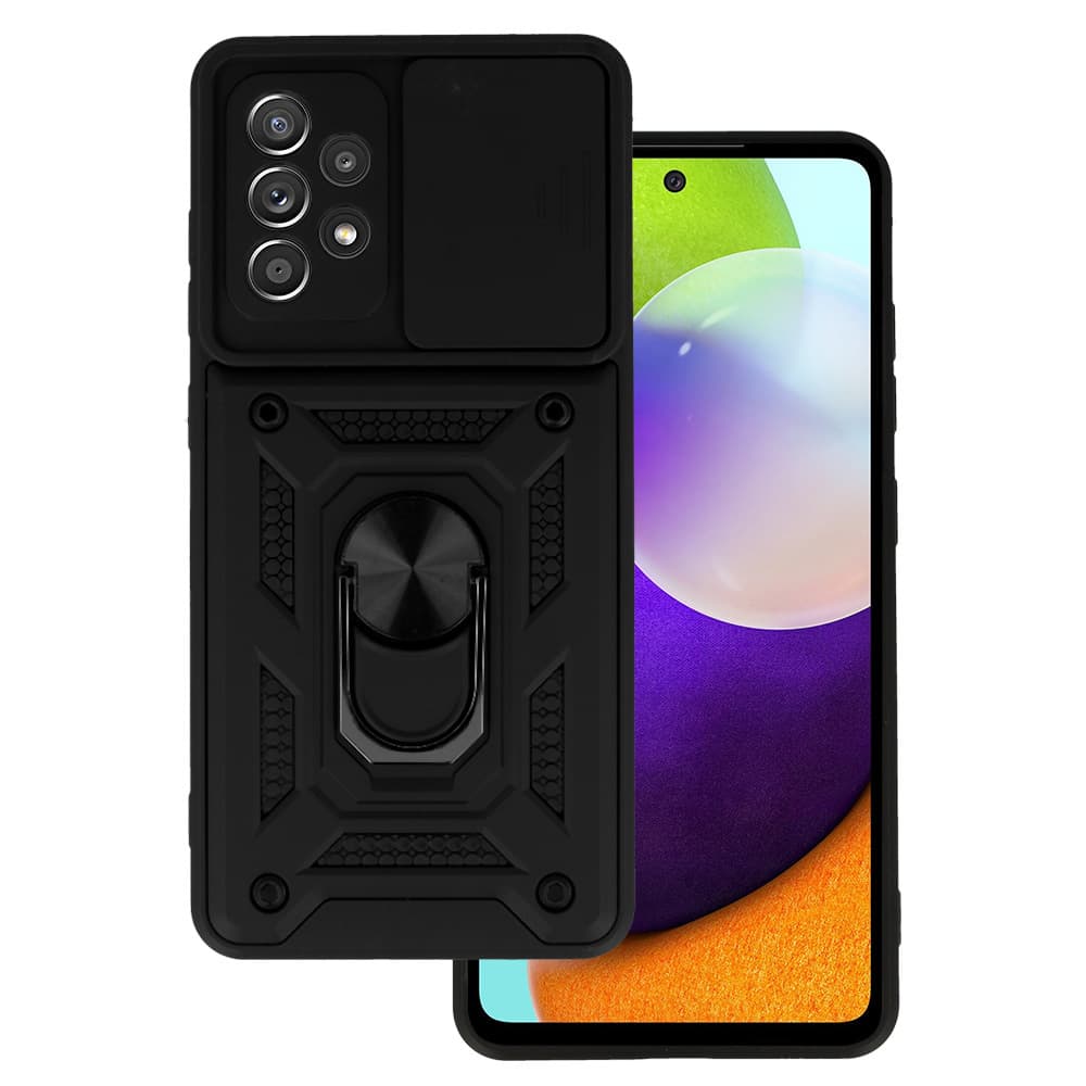 Slide Camera Armor Case pro Samsung Galaxy A52/A52S Black - náhled 1