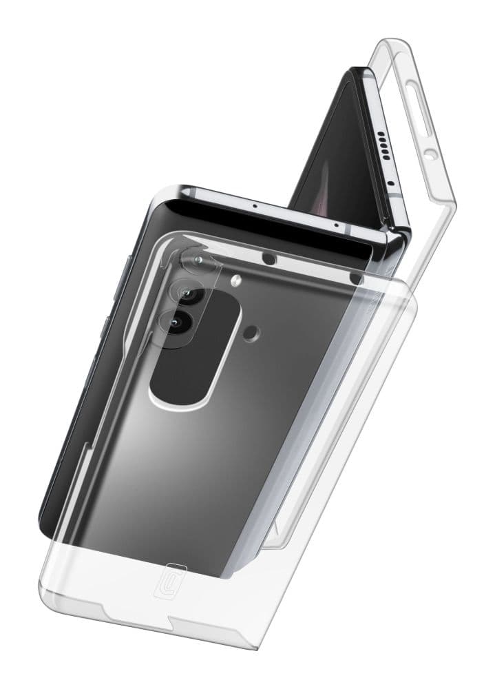 Zadní kryt s ochranným rámečkem Cellularline Clear Duo pro Samsung Galaxy Z Fold5, čirý - náhled 1