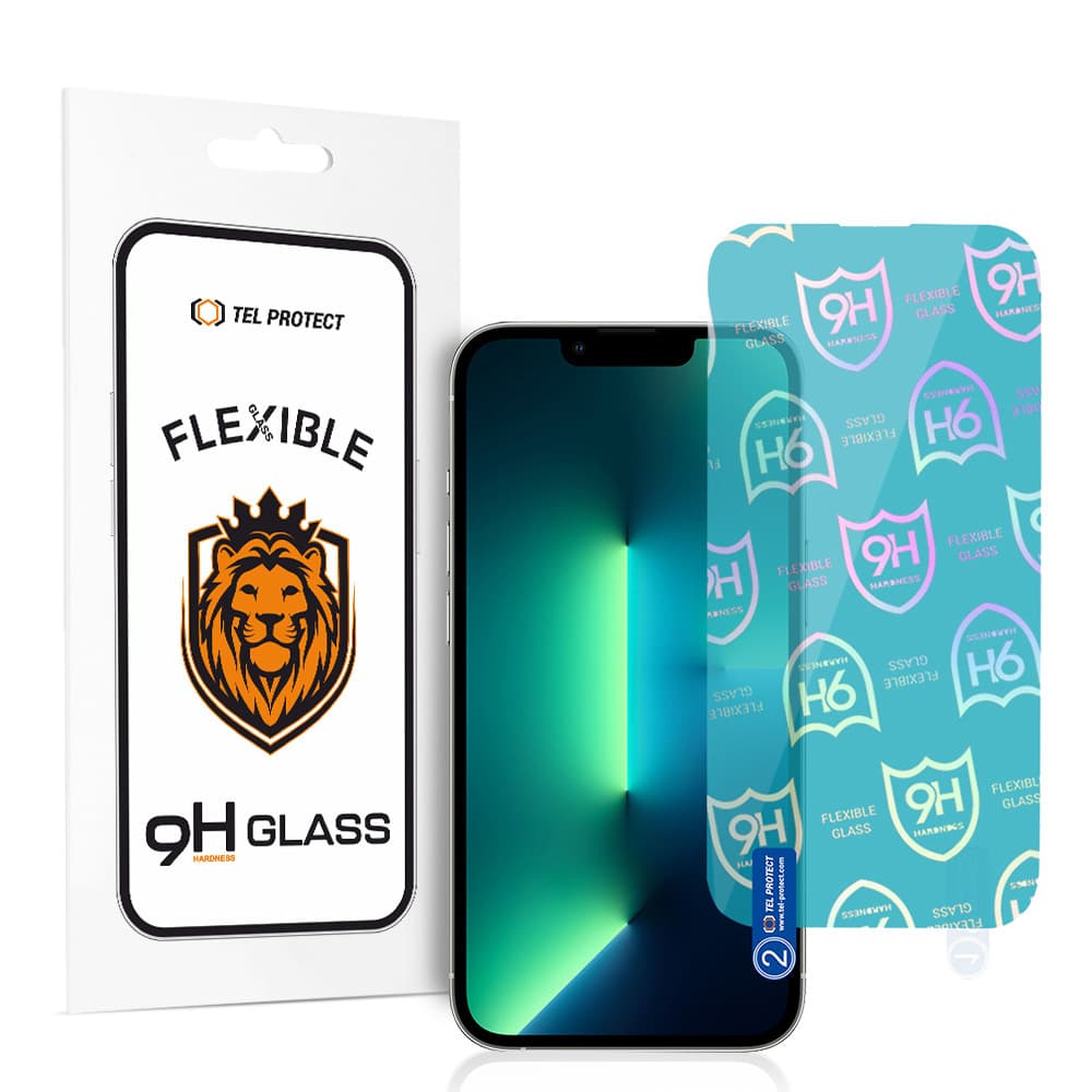 Tel Protect Best Flexible Hybrid Glass pro IPHONE 13 - 13 PRO - 14 - 16e - náhled 1