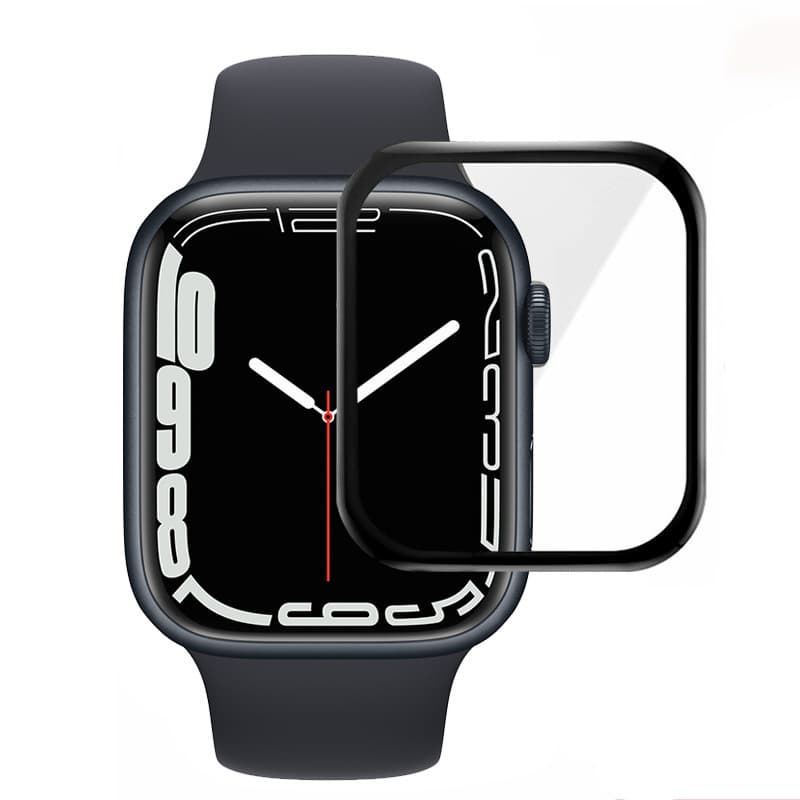 Tvrzené sklo HARD PMMA Full Glue Watch Protector pro Apple Watch Series 7 45 mm - náhled 1