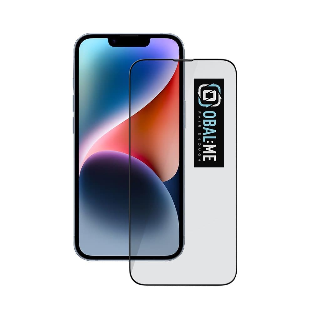 Tvrzené sklo Obal:Me 5D pro Apple iPhone 13-13 Pro-14-16e Black - náhled 1