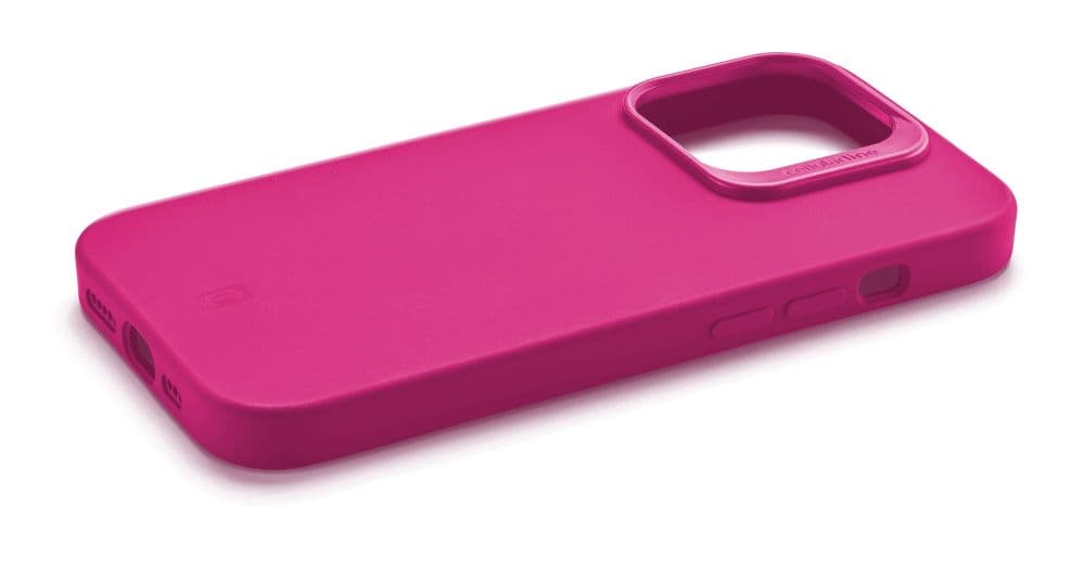 Ochranný silikonový kryt Cellularline Sensation Plus pro Apple iPhone 15 Pro, růžový - náhled 1