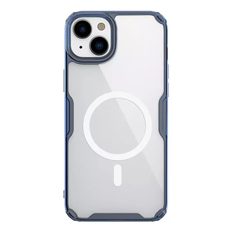 Nillkin Nature Pro Magnetic TPU Case pro Iphone 15 Plus transparentní-modrý - náhled 1