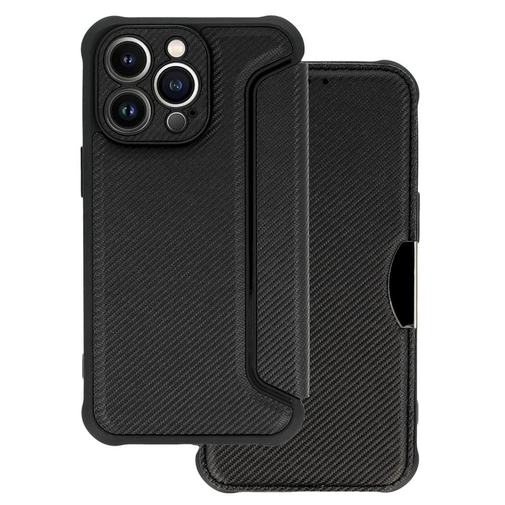 Pouzdro Razor Carbon Book pro Xiaomi Redmi Note 12 Pro Plus černé - náhled 1