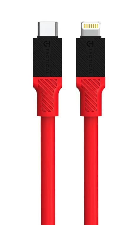 Tactical Fat Man Cable USB-C/Lightning 1m Red - náhled 1