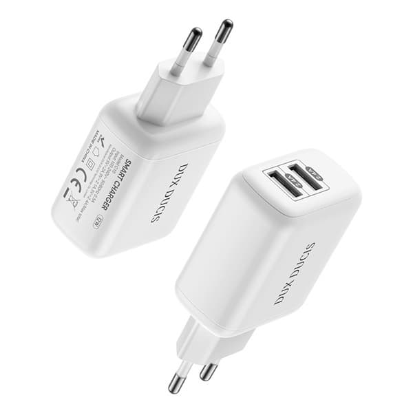 Adaptér Dux Ducis C10 12W 2.4A bílý - náhled 1