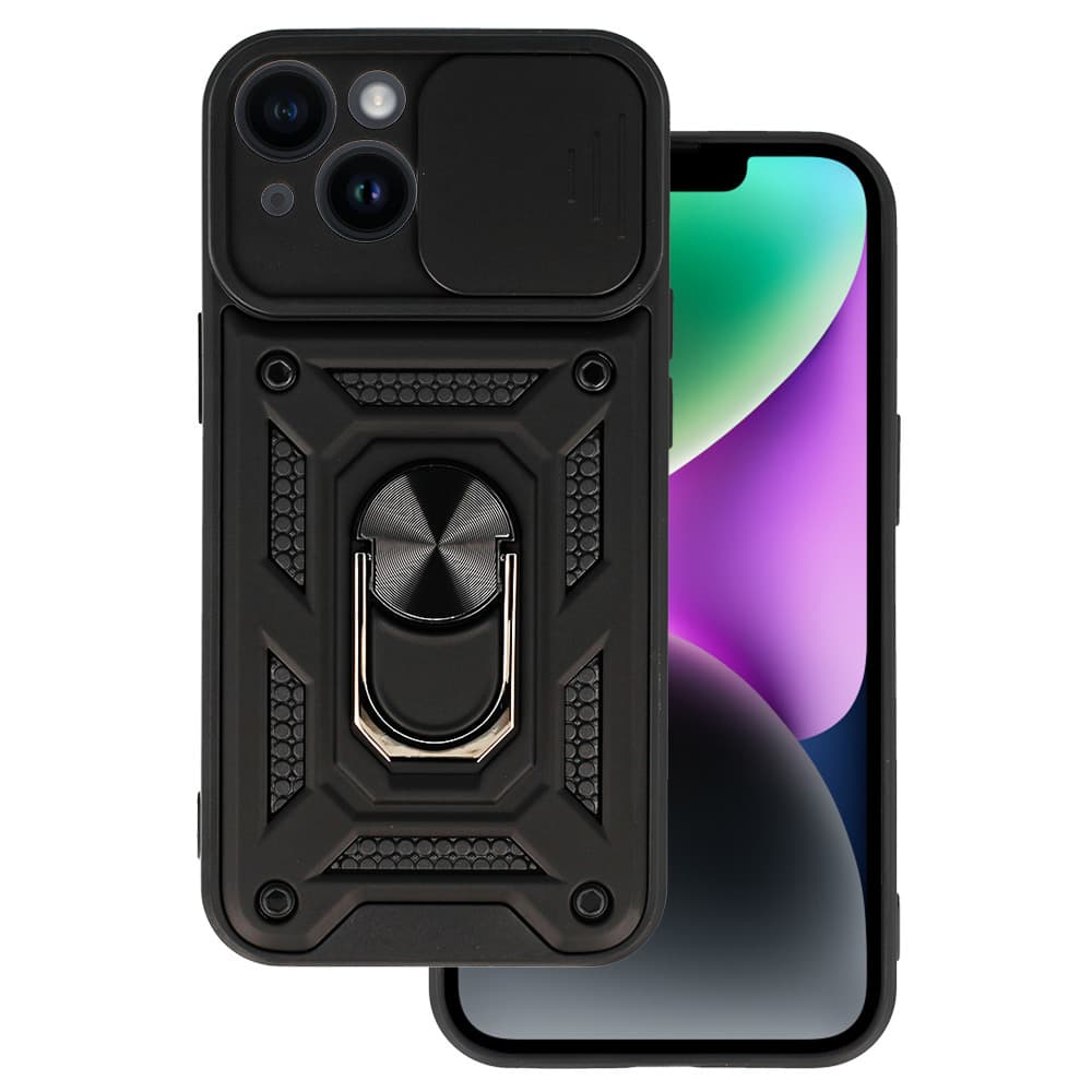 Slide Camera Armor Case pro Iphone 14 Black - náhled 1