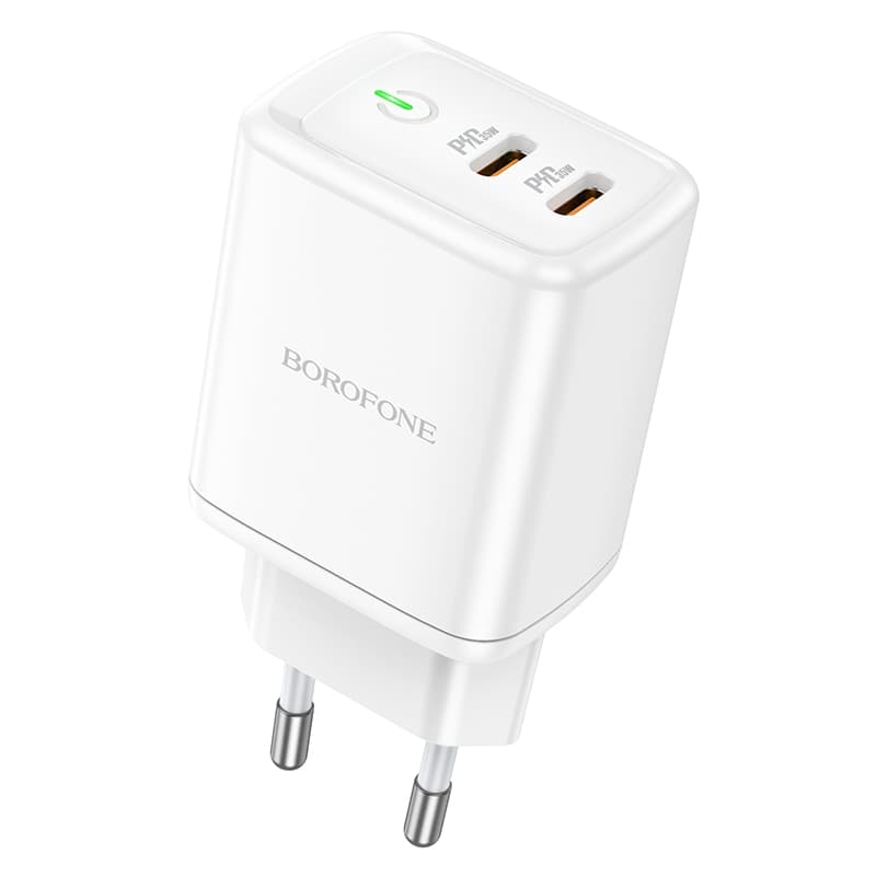 Adaptér Borofone BN9 s funkcí rychlonabíjení 35W bílý - náhled 1