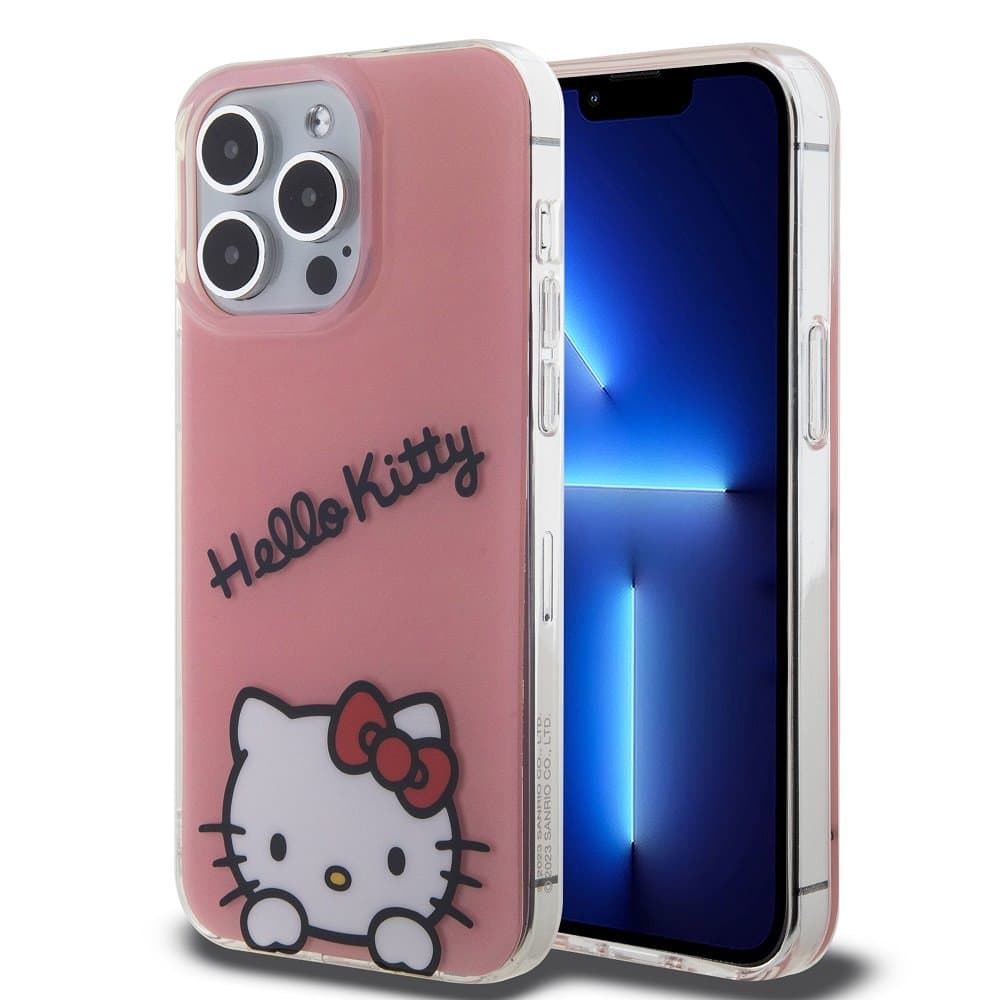 Hello Kitty IML Daydreaming Logo Zadní Kryt pro iPhone 13 Pro Pink - náhled 1