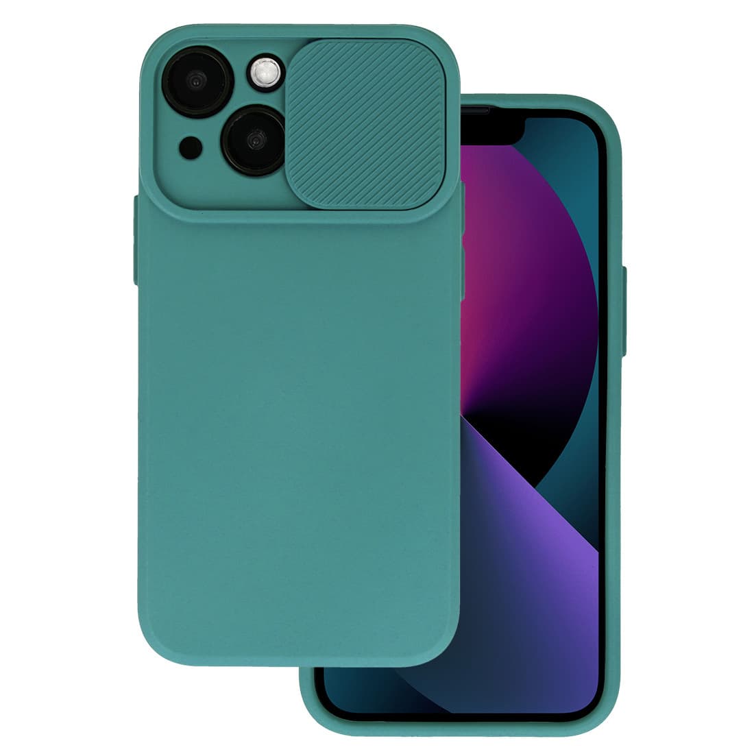 Camshield Soft pro Iphone 13 Tmavě zelená - náhled 1