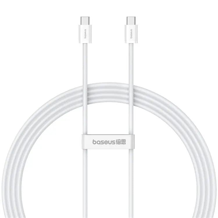 Datový kabel Baseus Superior Series 2 Fast Charging USB-C - USB-C 30W 1m Moon White - náhled 1