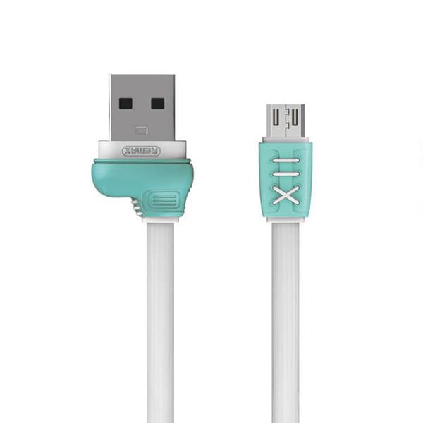 Kabel REMAX Running Shoe RC-112m - USB na Micro USB - 1 metr bílý - náhled 1