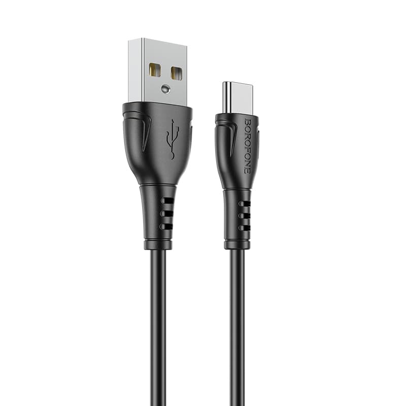 Kabel Borofone BX51 Triumph - USB na typ C - 3A 1 metr černý - náhled 1