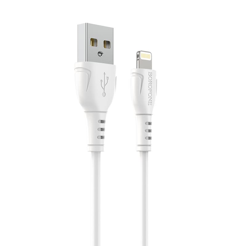 Kabel Borofone BX51 Triumph - USB na Lightning - 2,4A 1 metr bílý - náhled 1