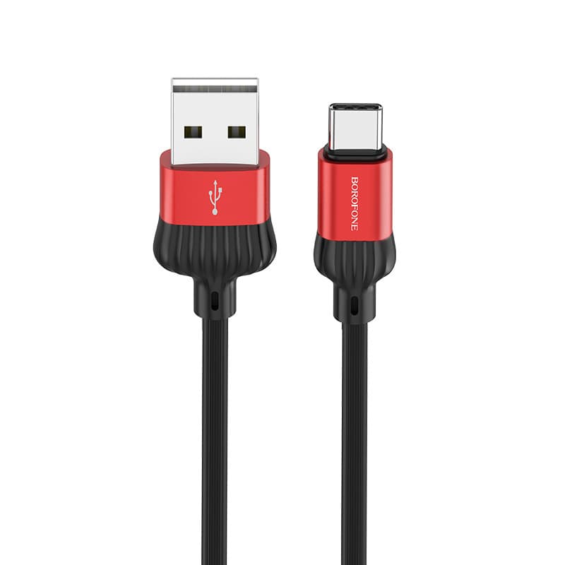 Borofone kabel BX28 Dignity - USB na Typ C - 2,4A 1 metr červený - náhled 1