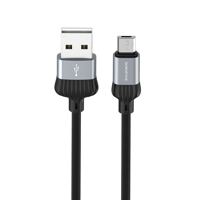 Borofone kabel BX28 Dignity - USB na Micro USB - 2,4A 1 metr šedý - náhled 1