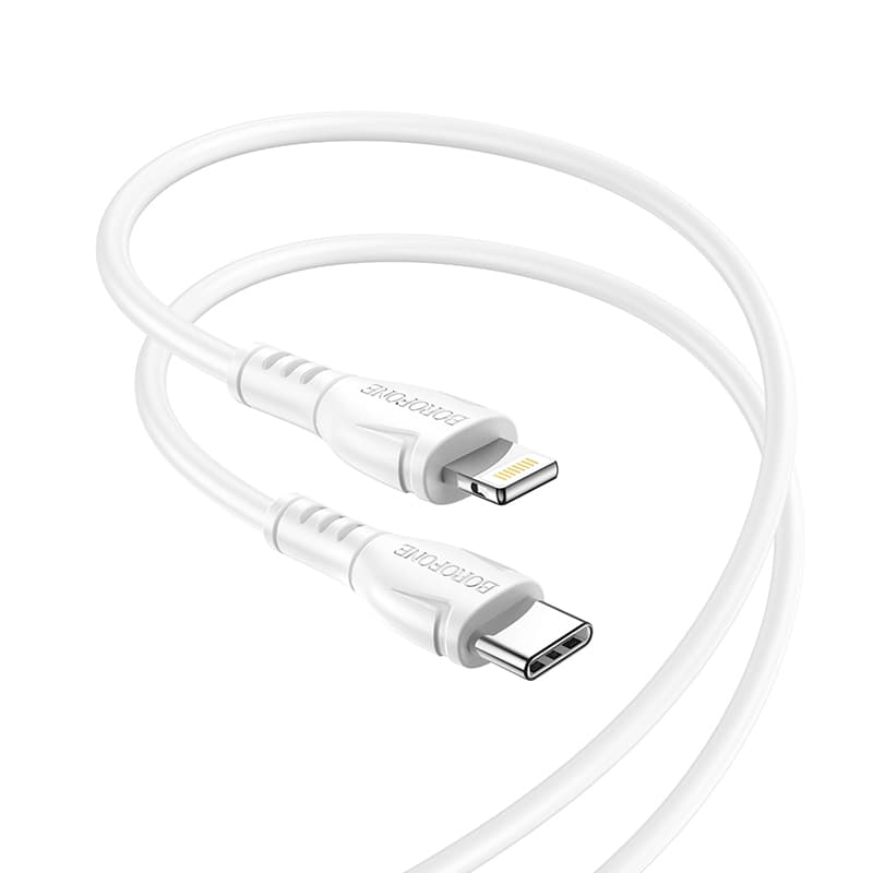 Kabel Borofone BX51 Triumph - Type C to Lightning - 2,4A 1 metr bílý - náhled 1