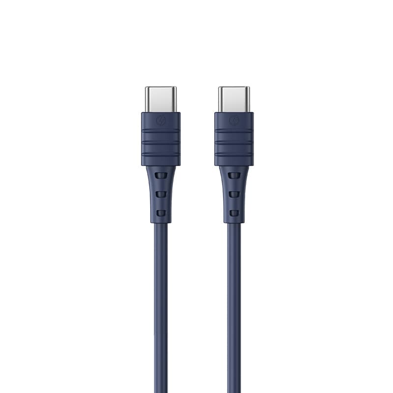 REMAX Kabel Zeron RC-068 - Typ C na typ C - 65W 1 metr modrý - náhled 1