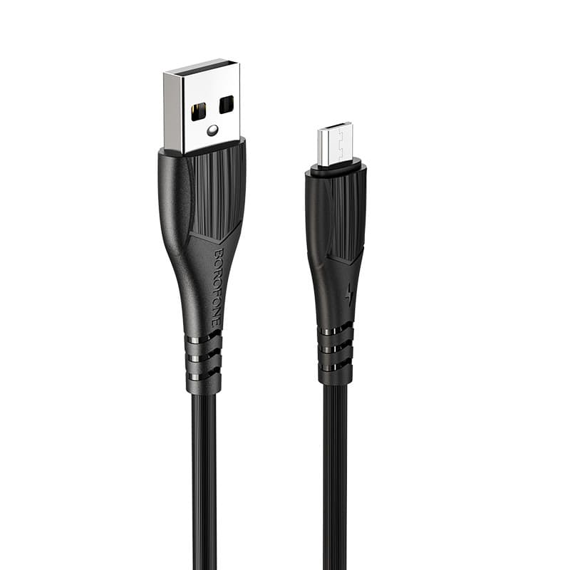 Kabel Borofone BX37 Wieldy - USB na Micro USB - 1 metr černý - náhled 1